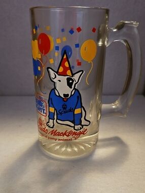 Vintage Bud Light Spuds Party Glass Beer Heavy Mug